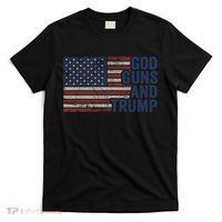 Pro God Gun Funny God Guns And Trump T-Shirt thumb 0