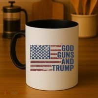 Pro God Gun Funny God Guns And Trump Coffee Mug thumb 4