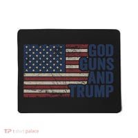 Pro God Gun Funny God Guns And Trump Mousepad thumb 0