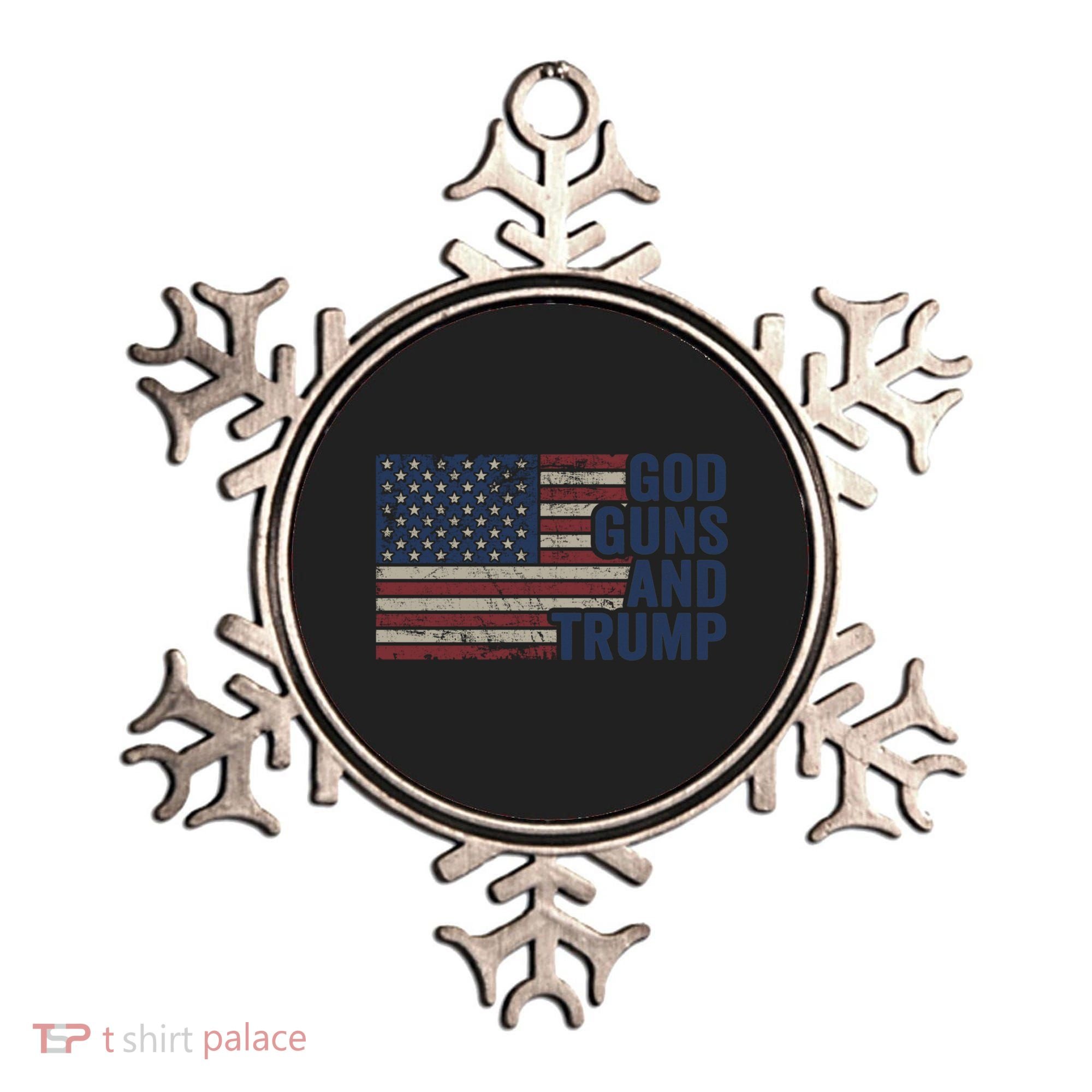 Pro God Gun Funny God Guns And Trump Ornament