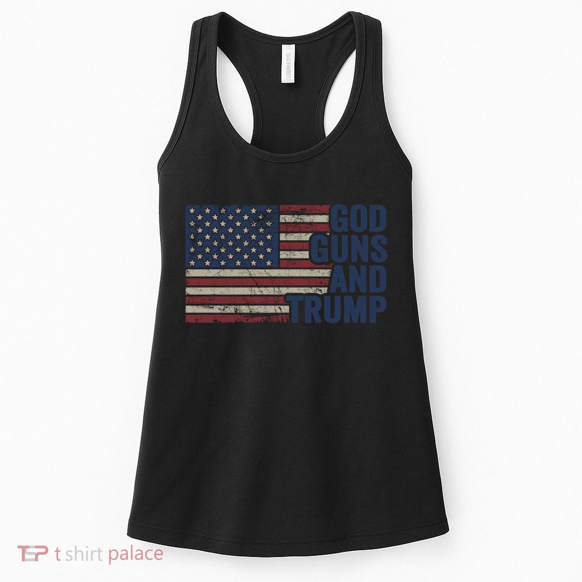 Pro God Gun Funny God Guns And Trump Women's Tank Top