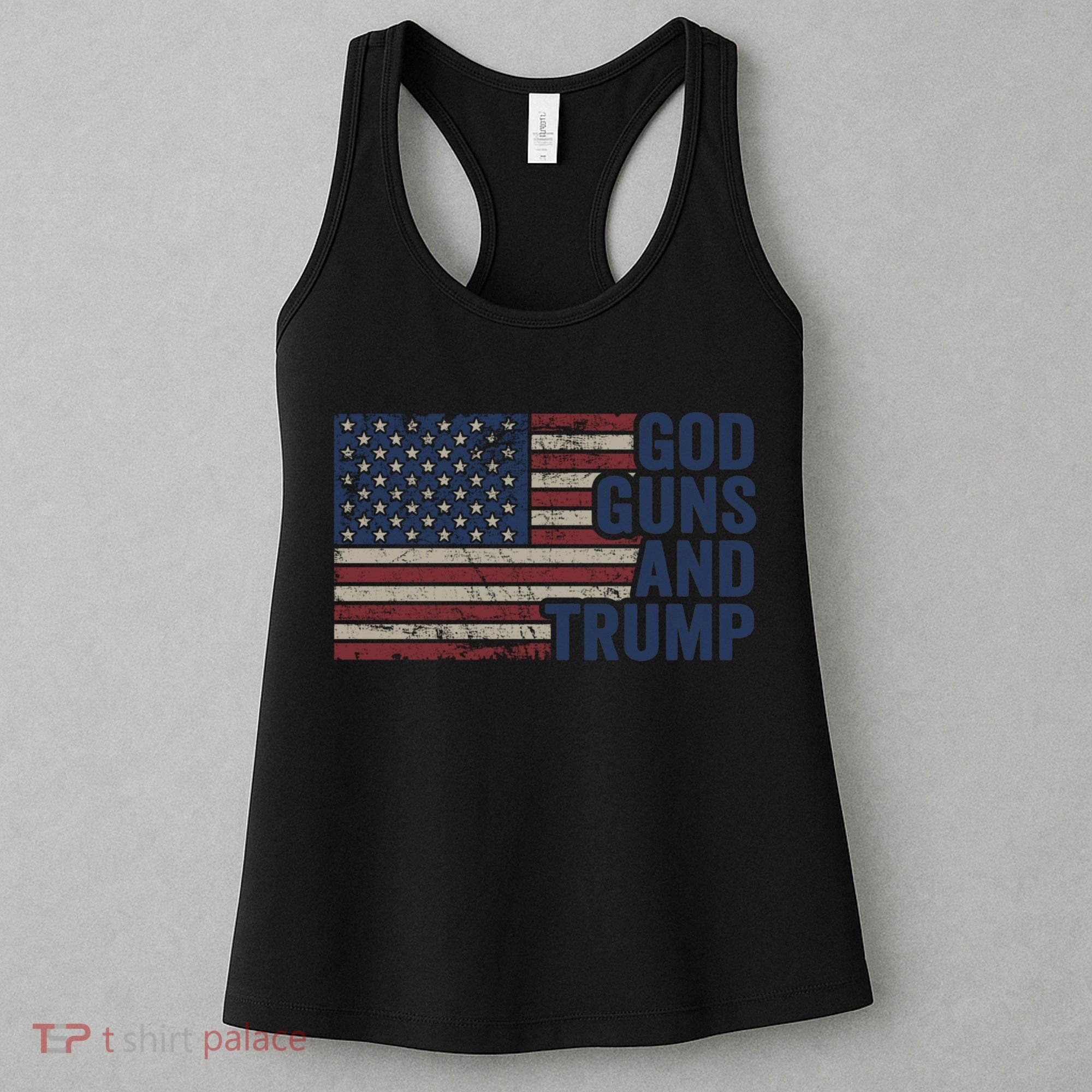 Pro God Gun Funny God Guns And Trump Women's Tank Top