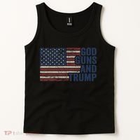 Pro God Gun Funny God Guns And Trump Tank Top thumb 2