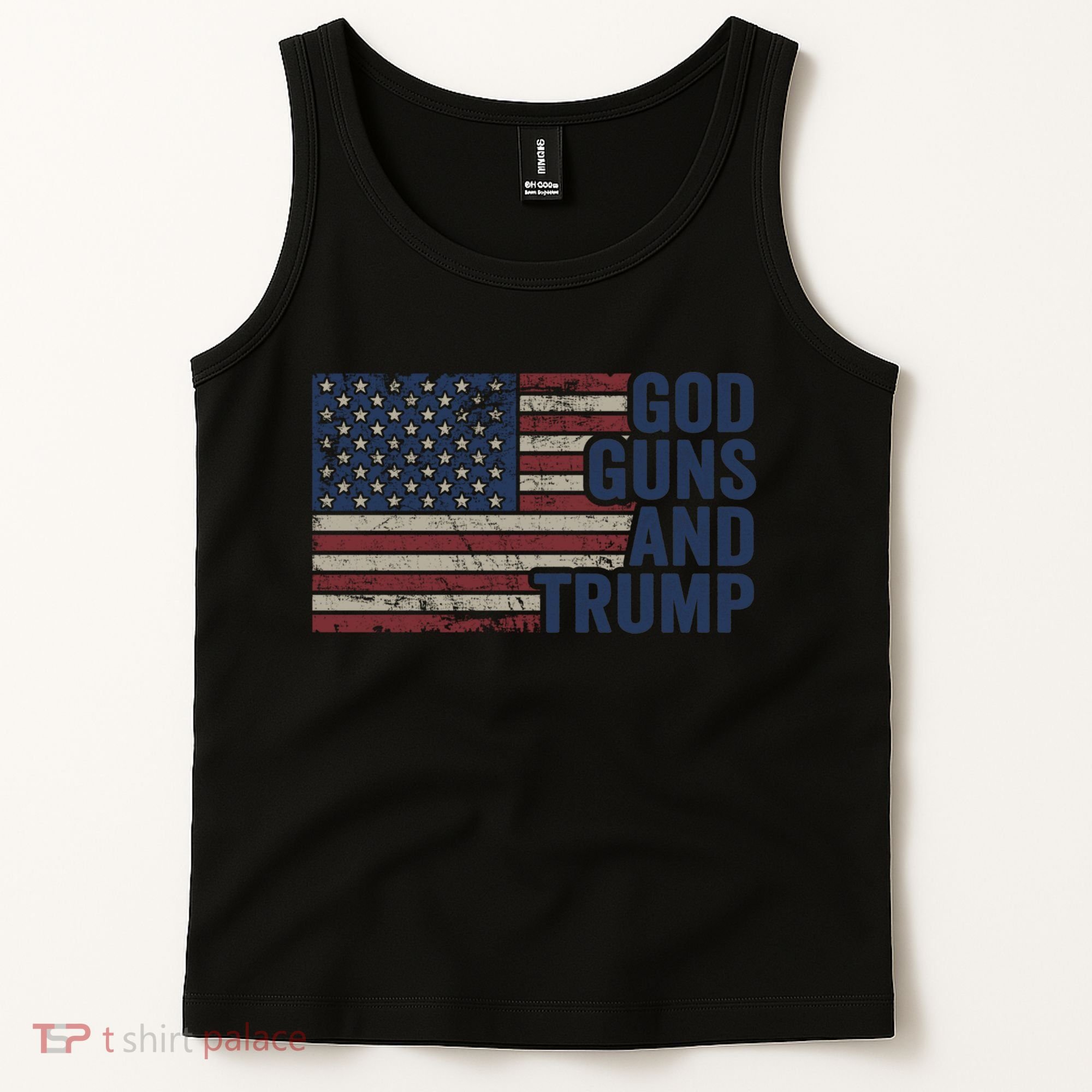 Pro God Gun Funny God Guns And Trump Tank Top
