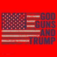 Pro God Gun Funny God Guns And Trump Santa Hat thumb 1