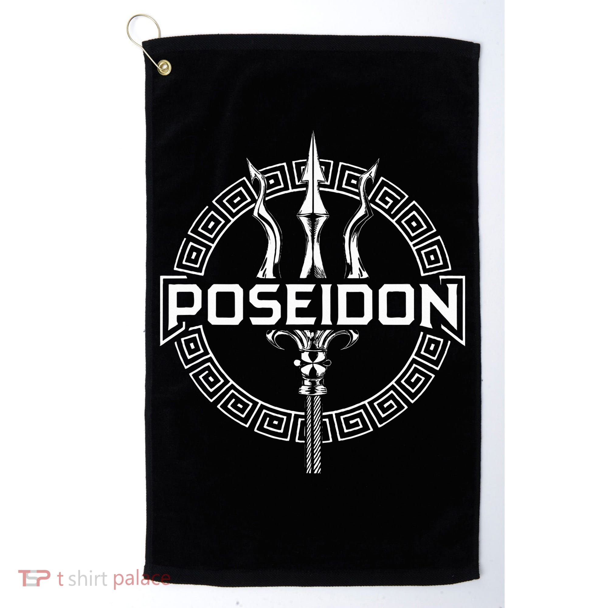Poseidon Greek God Golf Towel