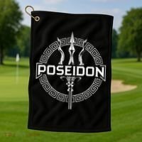 Poseidon Greek God Golf Towel thumb 1