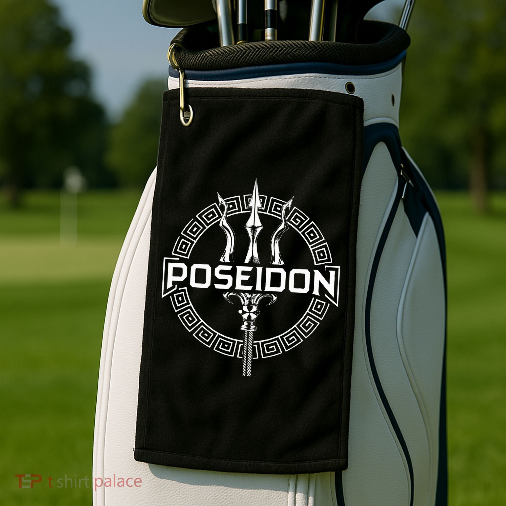 Poseidon Greek God Golf Towel