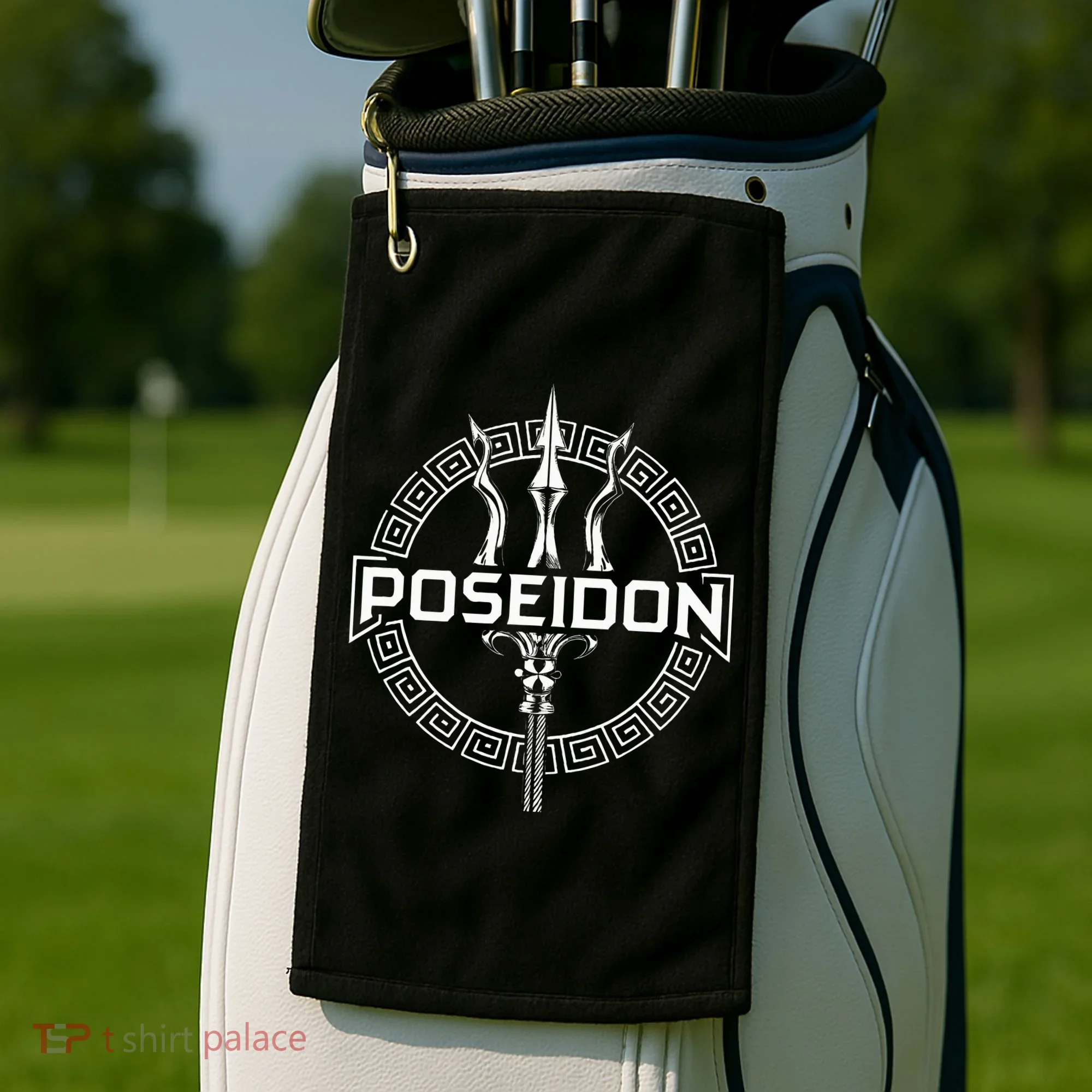 Poseidon Greek God Golf Towel