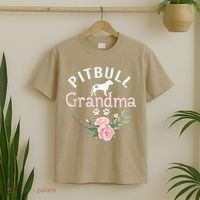 Pitbull Grandma Gifts Funny Mom Pitbull Dog Lover Christmas T-Shirt thumb 2