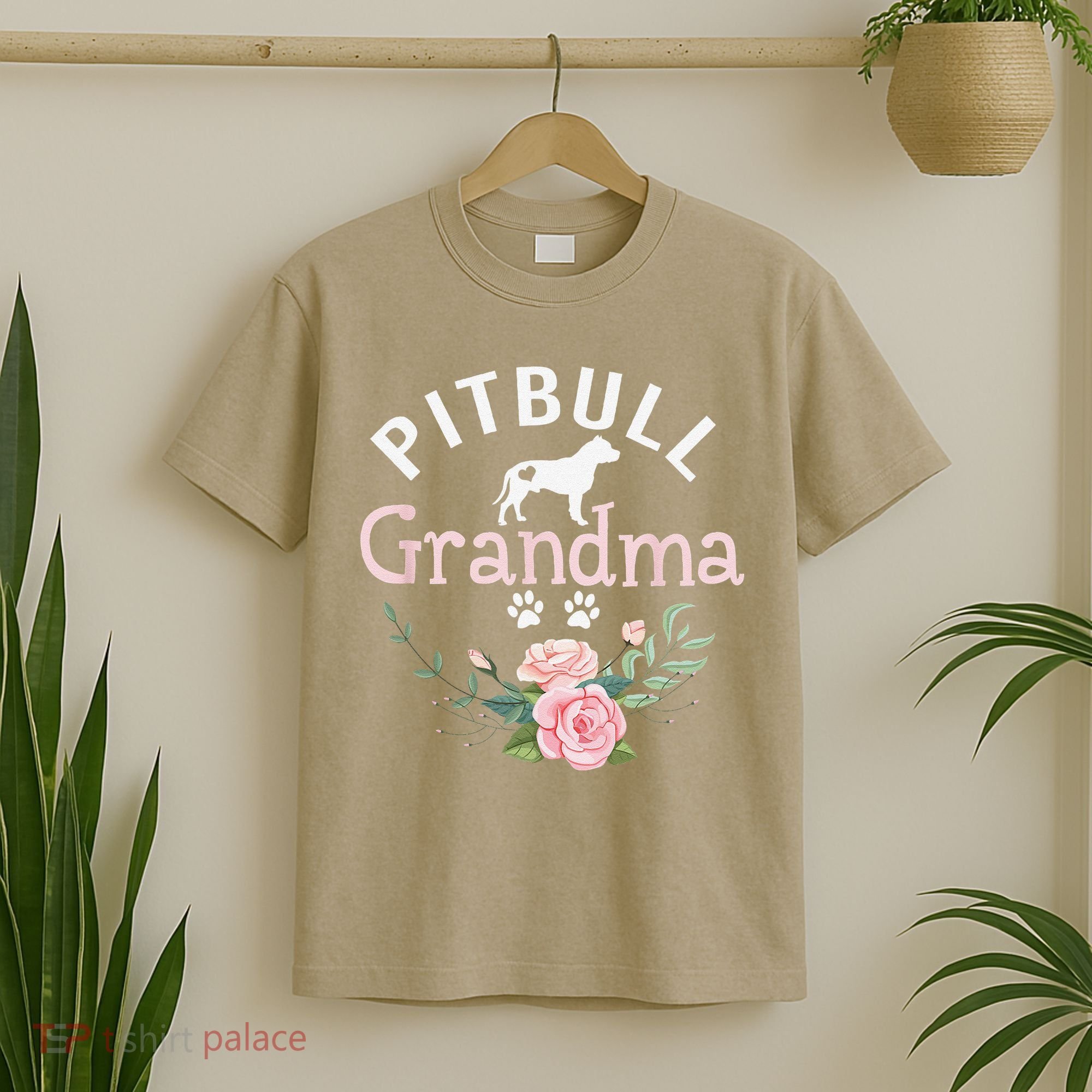 Pitbull Grandma Gifts Funny Mom Pitbull Dog Lover Christmas T-Shirt
