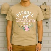 Pitbull Grandma Gifts Funny Mom Pitbull Dog Lover Christmas T-Shirt thumb 6
