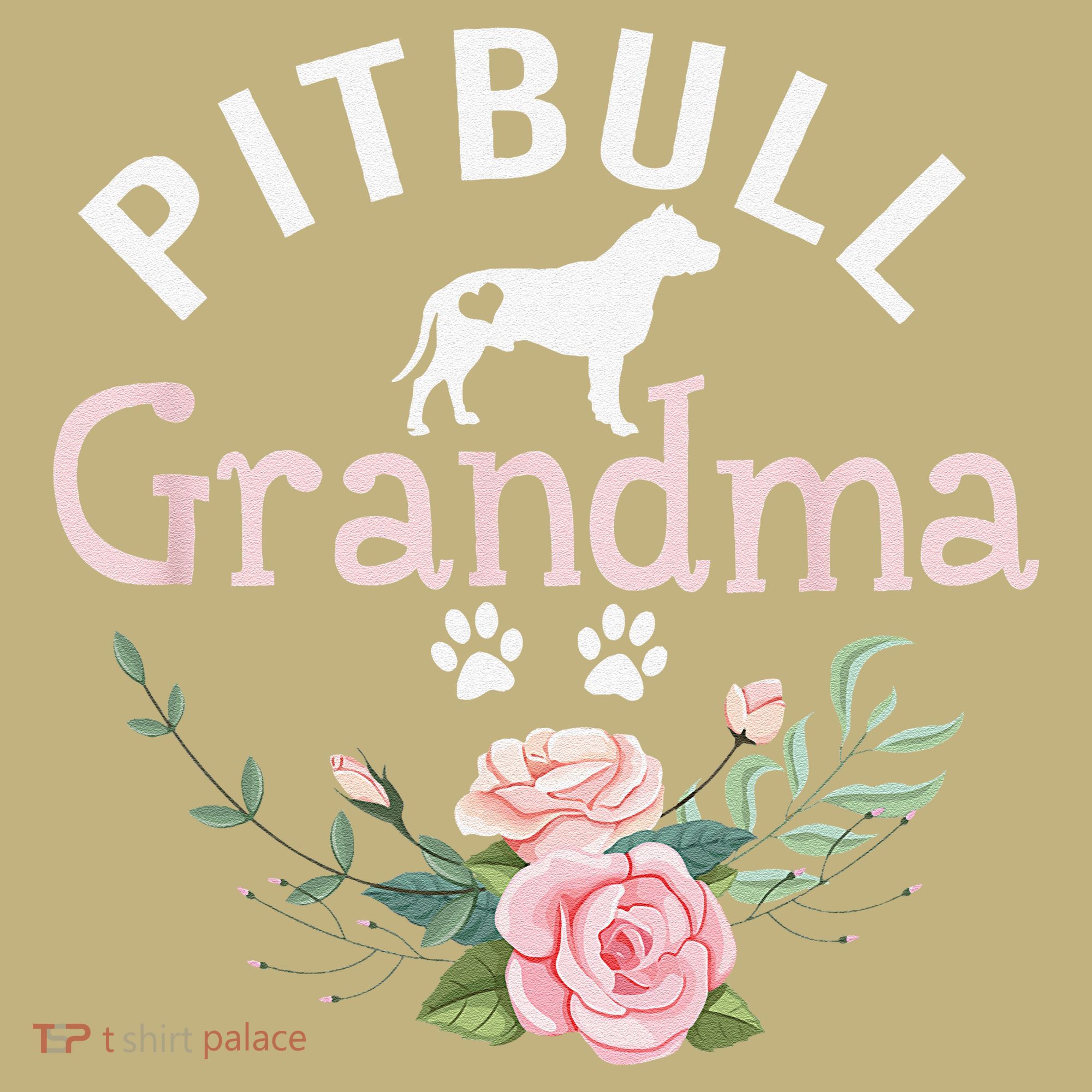 Pitbull Grandma Gifts Funny Mom Pitbull Dog Lover Christmas T-Shirt