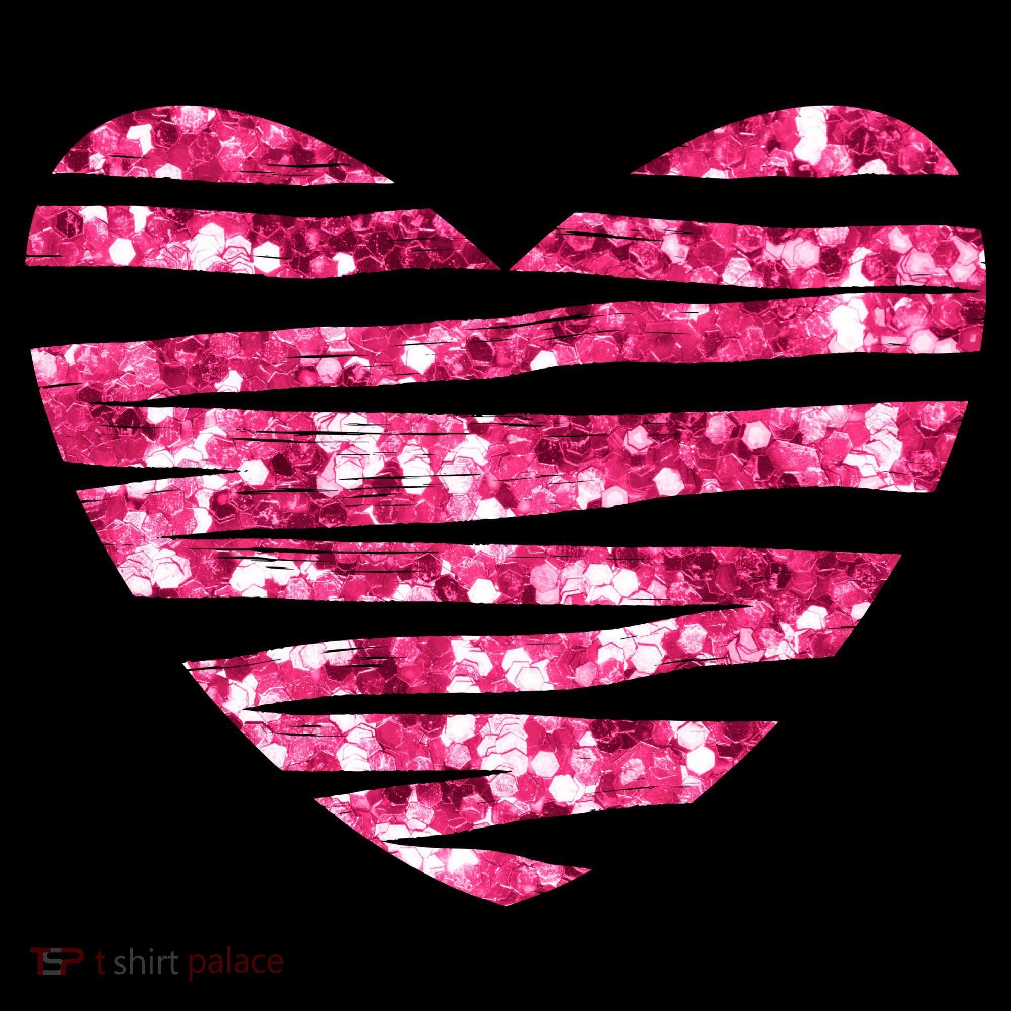 Pink Glitter Heart Cute Gift Coffee Mug
