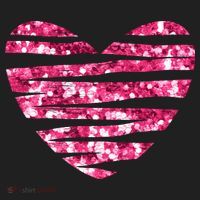 Pink Glitter Heart Cute Gift Beanie thumb 2