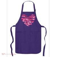 Pink Glitter Heart Cute Gift Apron thumb 0