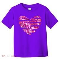 Pink Glitter Heart Cute Gift Toddler T-Shirt thumb 0