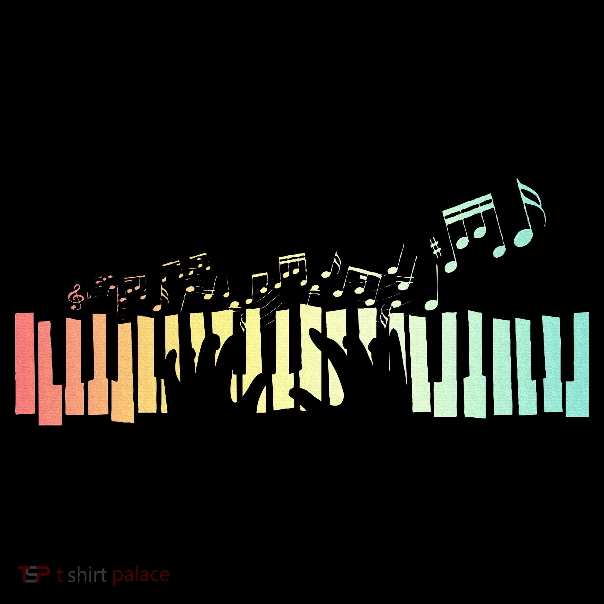 Pianist Gift Idea Keyboards Music Notes Piano Sweatshirt