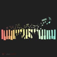 Pianist Gift Idea Keyboards Music Notes Piano Beanie thumb 2