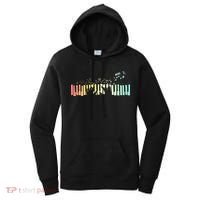 Pianist Gift Idea Keyboards Music Notes Piano Women's Hoodie thumb 0