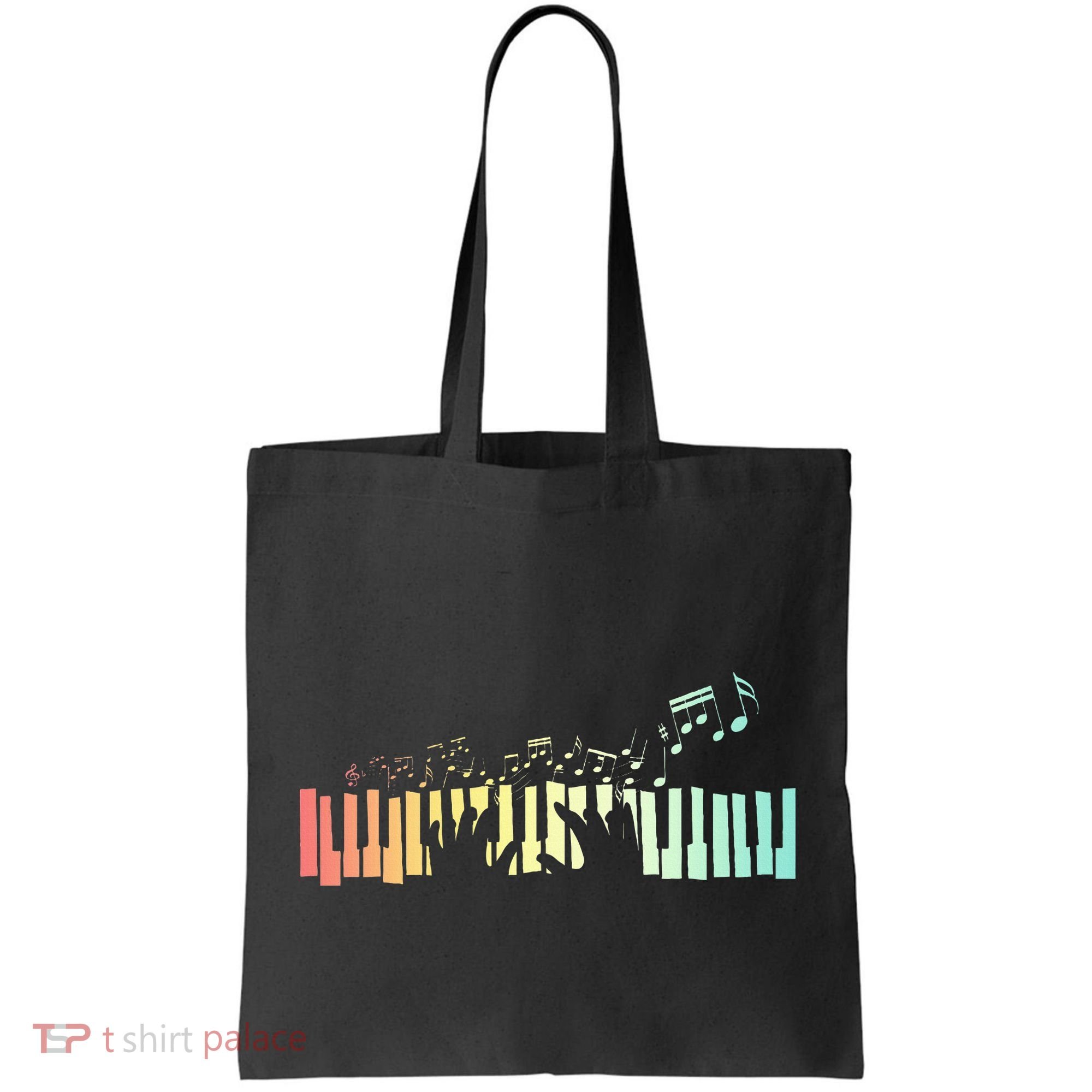 Pianist Gift Idea Keyboards Music Notes Piano Tote Bag