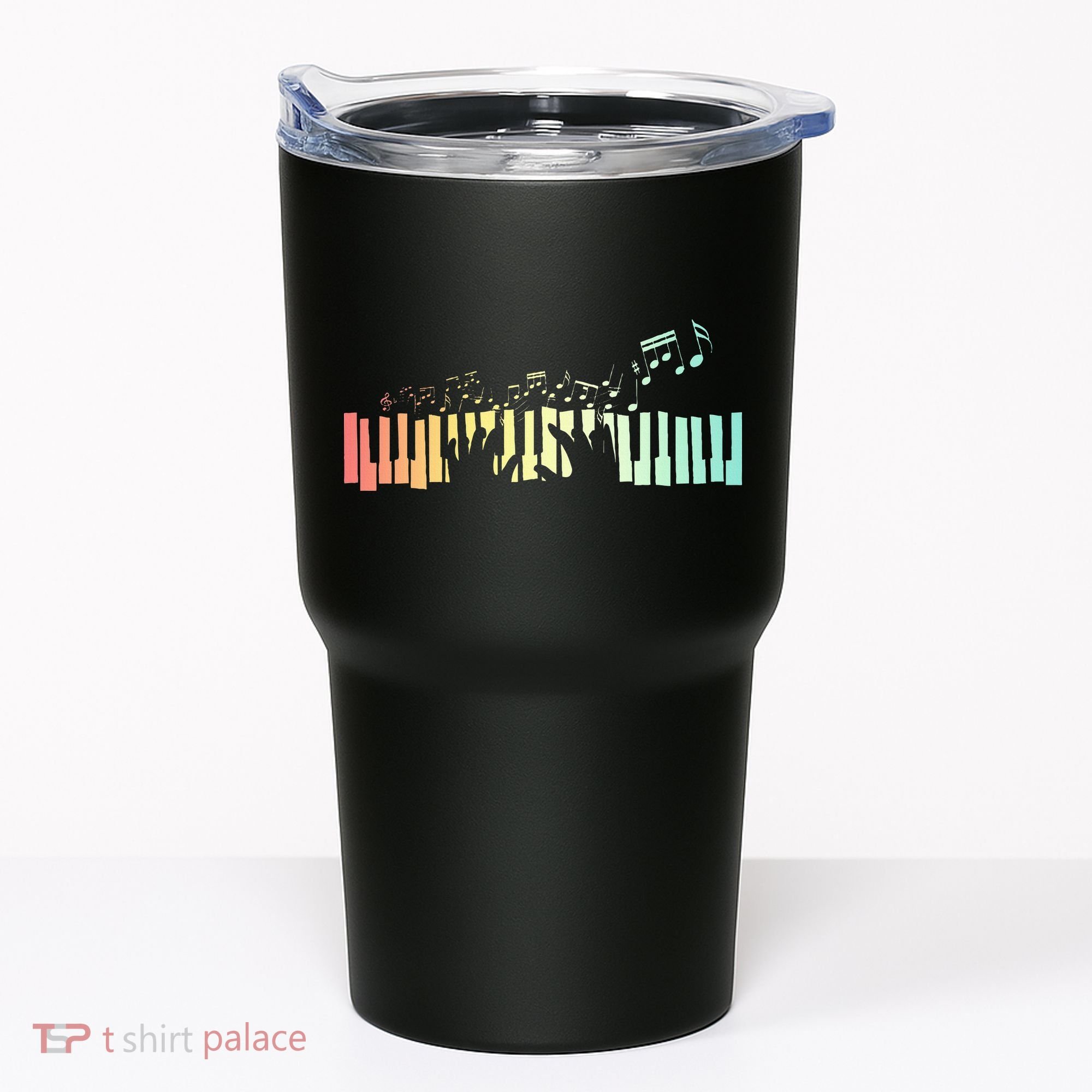 Pianist Gift Idea Keyboards Music Notes Piano Tumbler