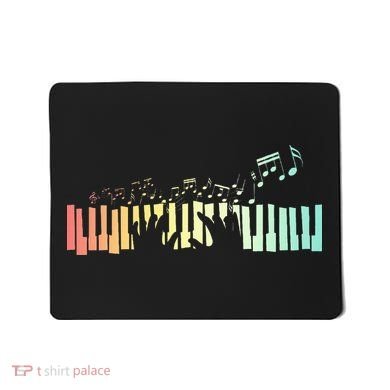 Pianist Gift Idea Keyboards Music Notes Piano Mousepad