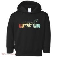 Pianist Gift Idea Keyboards Music Notes Piano Toddler Hoodie thumb 0