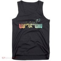 Pianist Gift Idea Keyboards Music Notes Piano Tank Top thumb 0