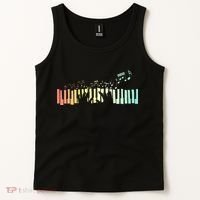 Pianist Gift Idea Keyboards Music Notes Piano Tank Top thumb 2
