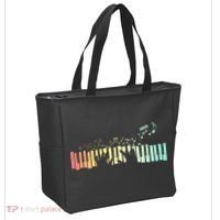 Pianist Gift Idea Keyboards Music Notes Piano Tote Bag thumb 2