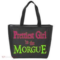 Prettiest Girl In The Morgue Tote Bag thumb 0
