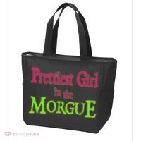 Prettiest Girl In The Morgue Tote Bag thumb 3