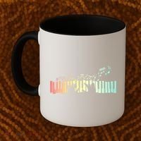 Pianist Gift Idea Keyboards Music Notes Piano Gift Coffee Mug thumb 2