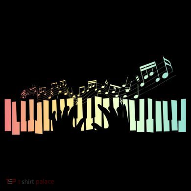 Pianist Gift Idea Keyboards Music Notes Piano Gift Coffee Mug
