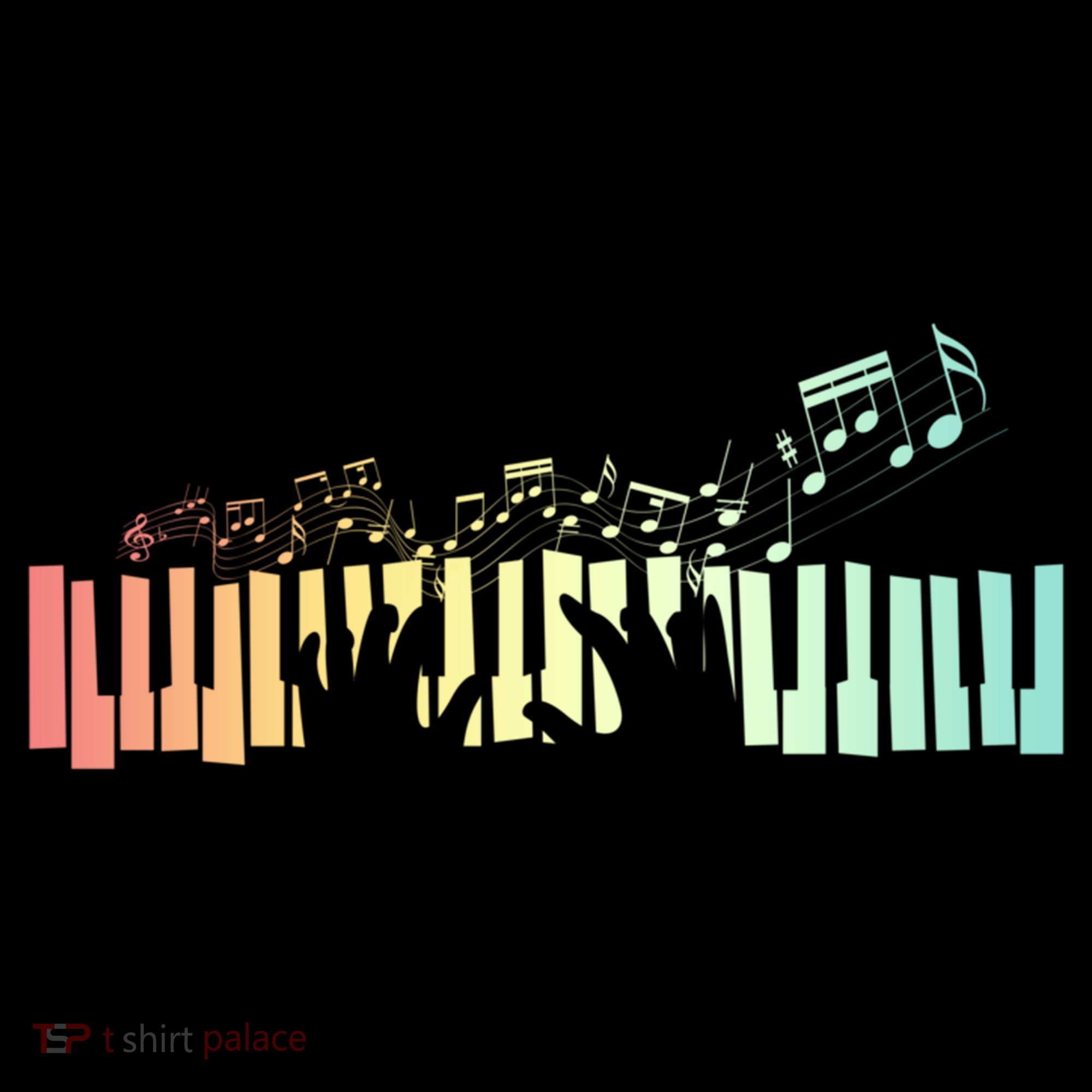 Pianist Gift Idea Keyboards Music Notes Piano Gift Coffee Mug