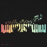 Pianist Gift Idea Keyboards Music Notes Piano Gift Women's Hoodie thumb 2