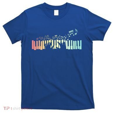 Pianist Gift Idea Keyboards Music Notes Piano Gift T-Shirt