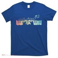 Pianist Gift Idea Keyboards Music Notes Piano Gift T-Shirt thumb 0