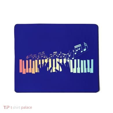 Pianist Gift Idea Keyboards Music Notes Piano Gift Mousepad