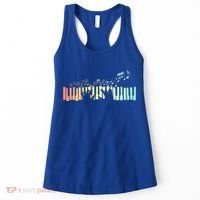 Pianist Gift Idea Keyboards Music Notes Piano Gift Women's Tank Top thumb 0