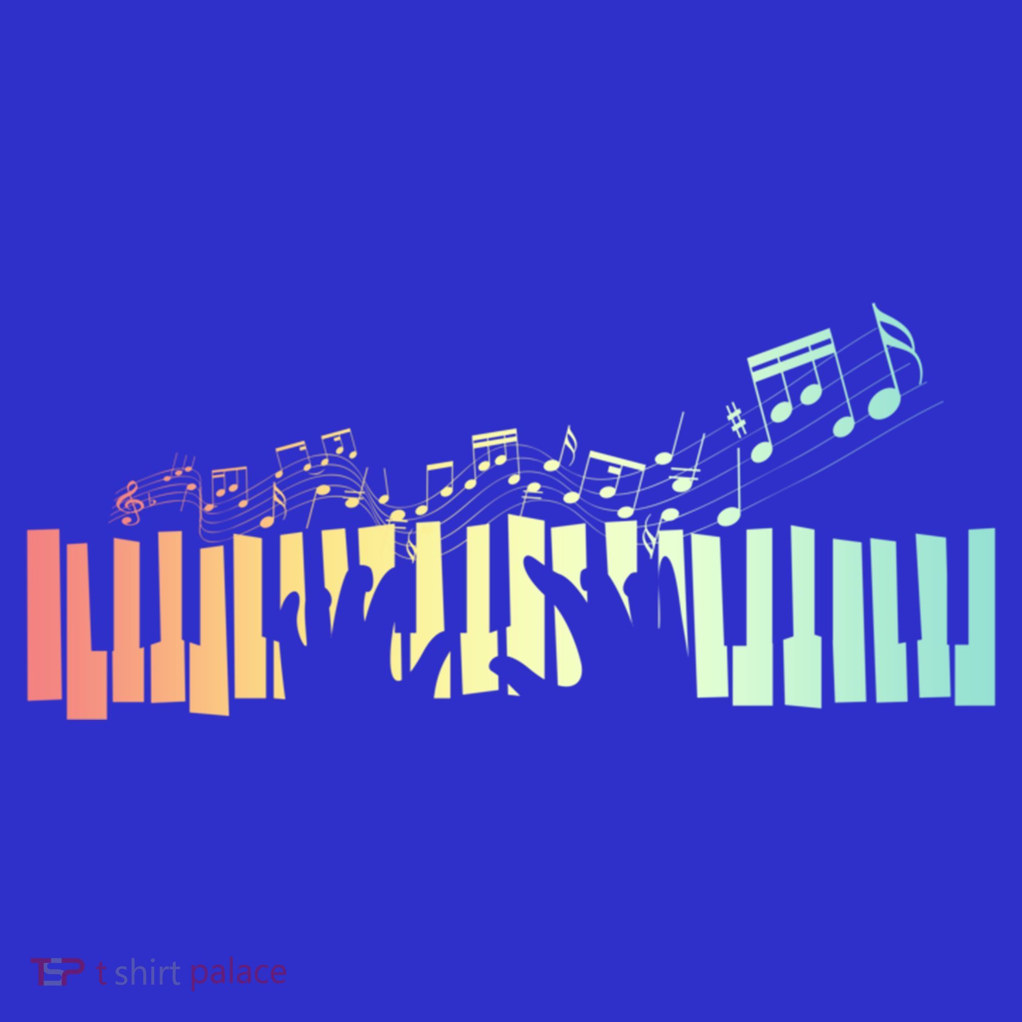 Pianist Gift Idea Keyboards Music Notes Piano Gift Women's Tank Top