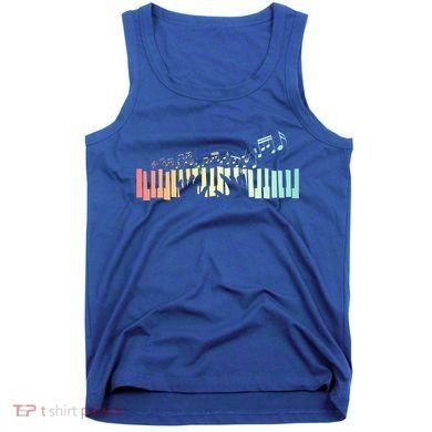 Pianist Gift Idea Keyboards Music Notes Piano Gift Tank Top