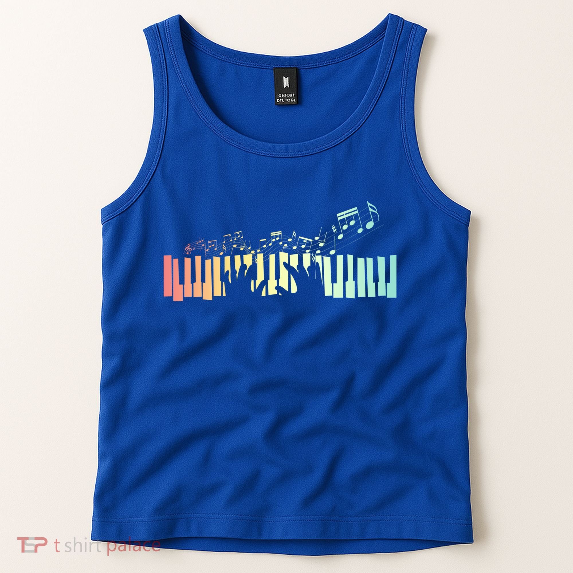 Pianist Gift Idea Keyboards Music Notes Piano Gift Tank Top