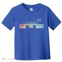 Pianist Gift Idea Keyboards Music Notes Piano Gift Toddler T-Shirt thumb 0