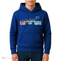 Pianist Gift Idea Keyboards Music Notes Piano Gift Kids Hoodie thumb 4