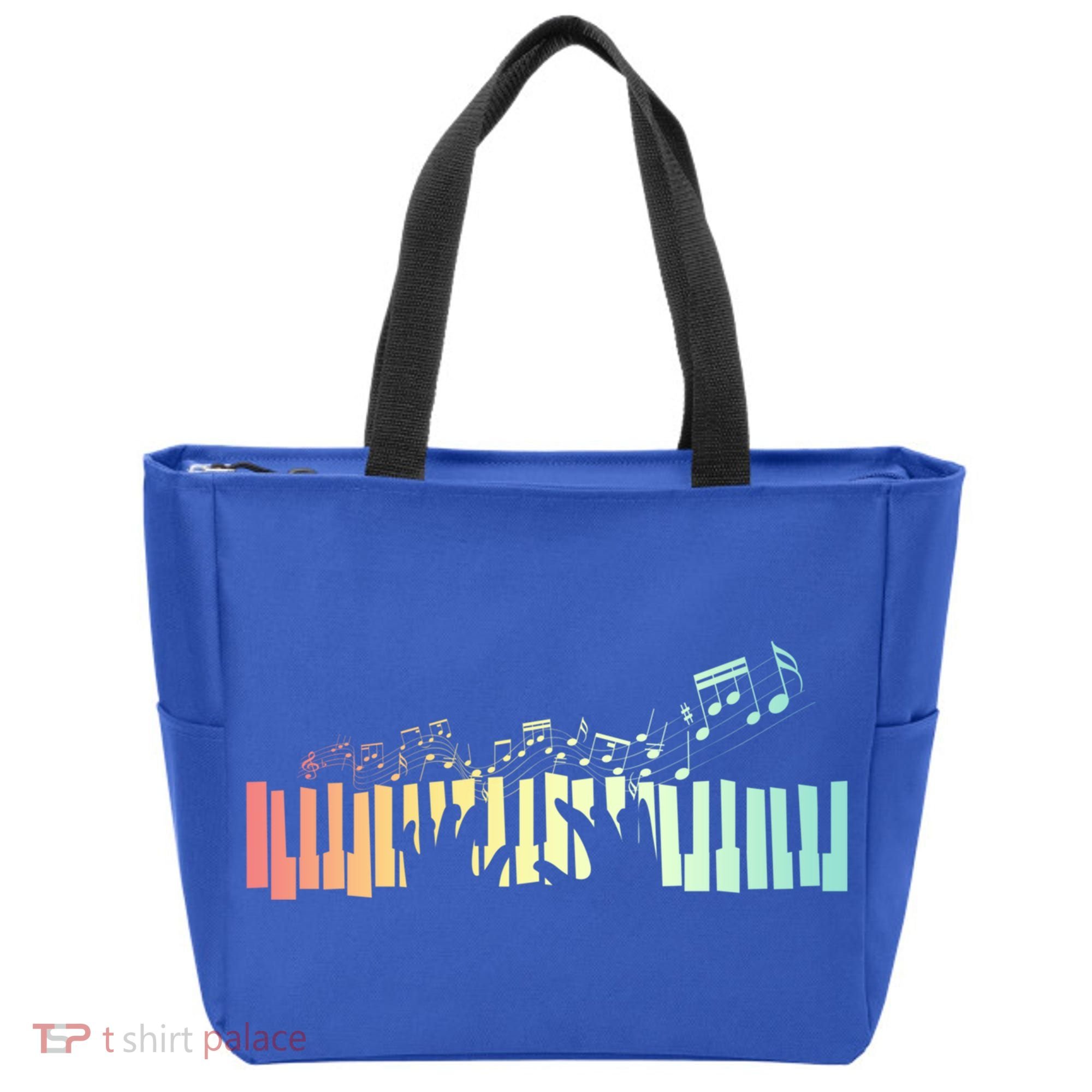Pianist Gift Idea Keyboards Music Notes Piano Gift Tote Bag