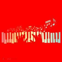Pianist Gift Idea Keyboards Music Notes Piano Gift Santa Hat thumb 1