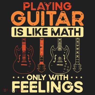 Playing Guitar Is Like Math Only With Feelings Guitar 12oz Stainless Steel Coffee Mug