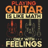 Playing Guitar Is Like Math Only With Feelings Guitar Tumbler thumb 3